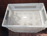 White Stackable Euro Tray - Bait Drying Trays - USED