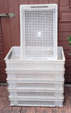 White Stackable Euro Tray - Bait Drying Trays - USED