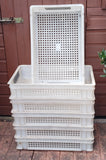 White Stackable Euro Tray - Bait Drying Trays - USED